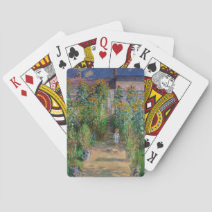 Monet Garten Vetheuil Impressionistisches Blumen G Spielkarten