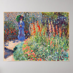 Monet - gerundete Blume Bett Poster