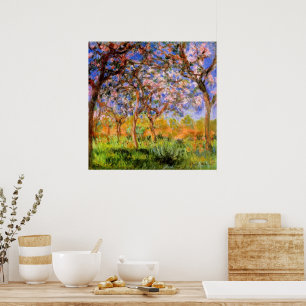 Monet - Giverny im Frühling Poster