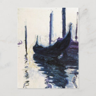 Monet Gondola in Venedig Postkarte