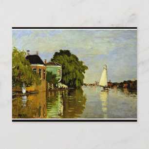 Monet - Häuser auf dem Achterzaan Postkarte