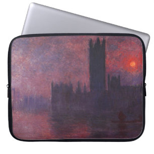 Monet Häuser des Parlaments an der Laptopschutzhülle