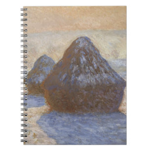 Monet Haystacks in Winter Spiral Notebook Notizblock