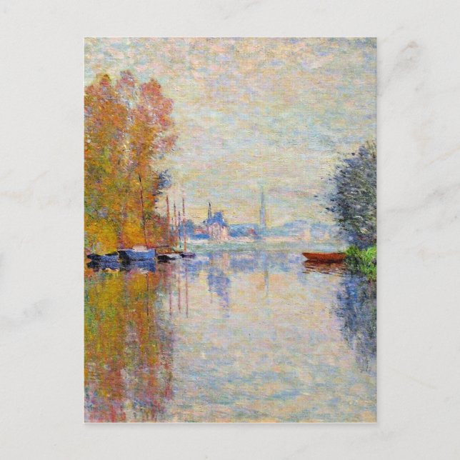 Monet - Herbst auf der Seine in Argentinien Postkarte (Vorderseite)