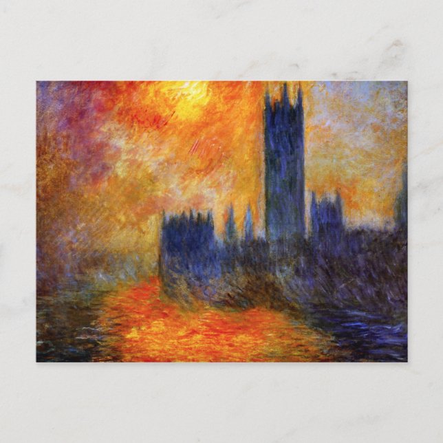 Monet House und Sunset Postkarte (Vorderseite)