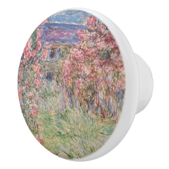Monet House Unter Rose Keramik Knob Keramikknauf (Rechts)