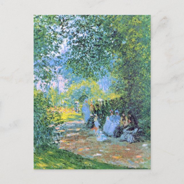 Monet - Im Parc Monceau Postkarte (Vorderseite)