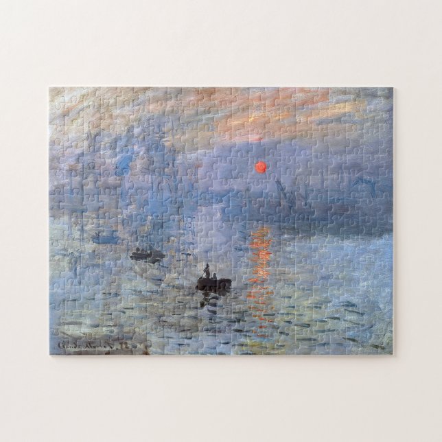 Monet Impression Sunrise Fine Art Art Puzzle (Horizontal)