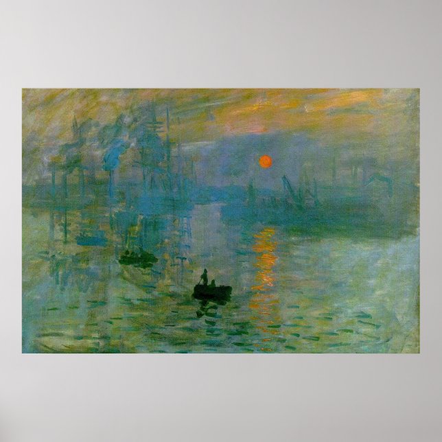 Monet "Impression, Sunrise" Kunstdruckerei Poster (Vorne)