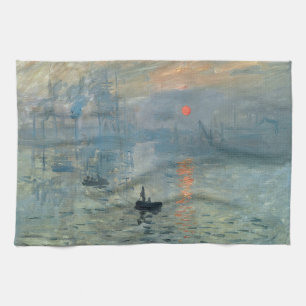 Monet Impression Sunrise Soleil Levant Malerei Geschirrtuch