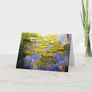 Monet Inspiriert Lily Pads Karte