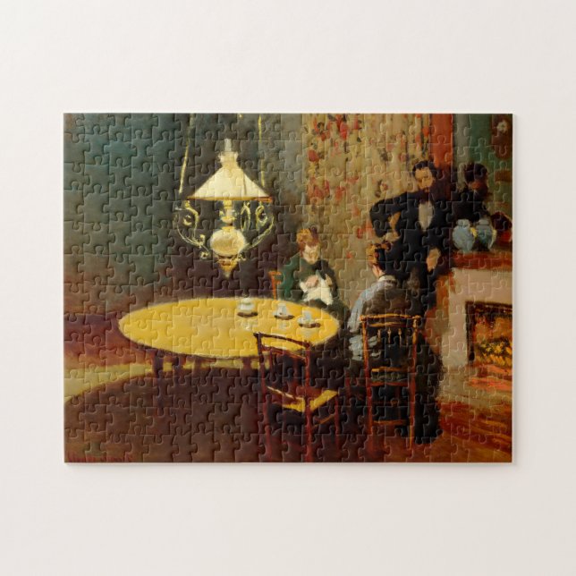 Monet Interior nach dem Abendessen Puzzle (Horizontal)