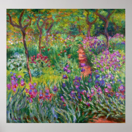 Monet Iris Garden - Giverny Poster