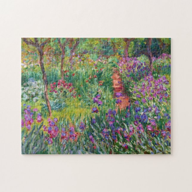 Monet Iris Garden - Giverny Puzzle (Horizontal)
