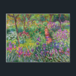 Monet Iris-Garten an Giverny Postkarte<br><div class="desc">Monet Iris-Garten an Givern Postkarte. Ölmalerei auf Leinwand 1899. Der Iris-Garten bei Giverny stellt eine von den buntesten monets und von geliebten Blumenmalereien dar. Der vibrierende Gebrauch von Purpur, Rottönen, Grüntönen und Blues macht dieses von den dynamischsten Impressioniststücken von diesem reichen Zeitraum in Monets Karriere. Ein großes Geschenk für Fans...</div>