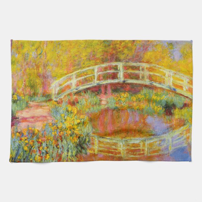 Monet Japanese Bridge Küchentuch (Horizontal)