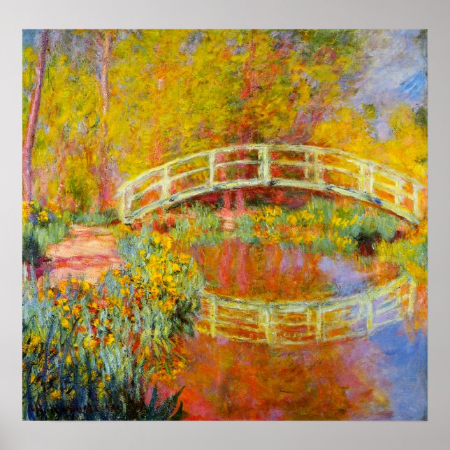 Monet Japanese Bridge Poster (Vorne)