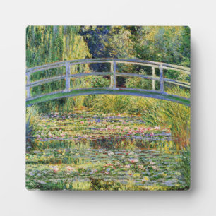 Monet Japanese Bridge with Water Lilies Fotoplatte