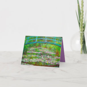 Monet japanische Brücke und Water Lilies Einladung