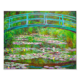 Monet japanische Brücke und Water Lilies Fotodruck