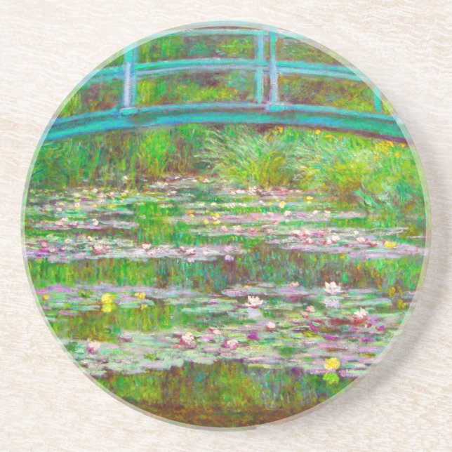 Monet japanische Brücke und Water Lilies Getränkeuntersetzer (Vorne)