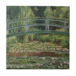 Monet japanische Fußbrücke und Water Lily Pool Fliese