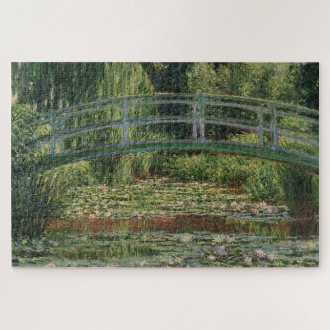 Monet japanische Fußbrücke und Water Lily Pool Puzzle (Horizontal)