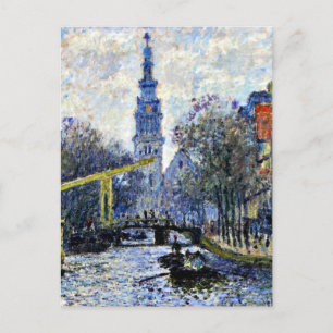 Monet - Kanal in Amsterdam,  Postkarte