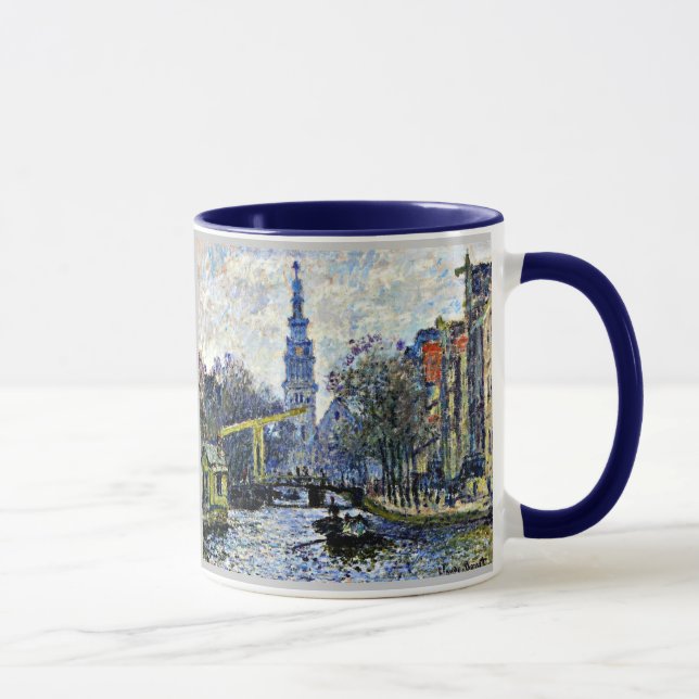 Monet: Kanal in Amsterdam Tasse (Rechts)