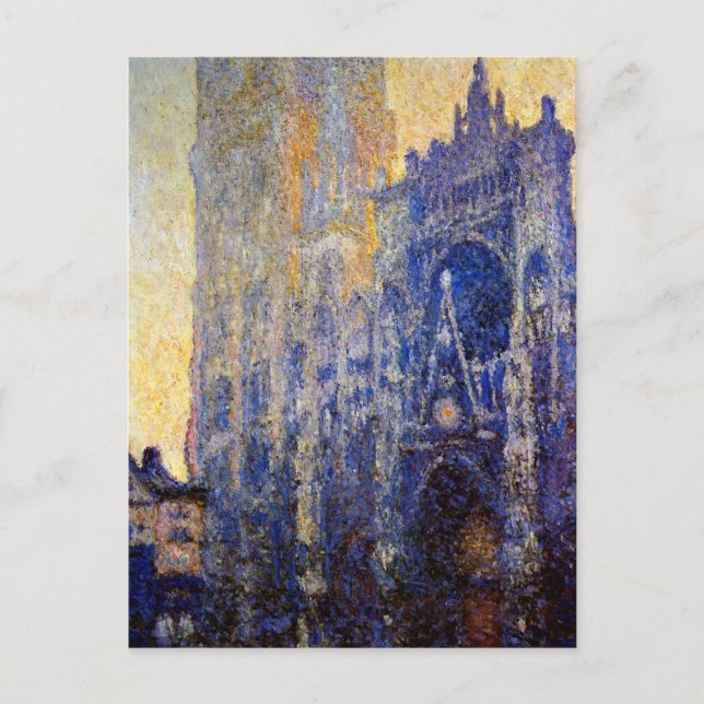 Monet - Kathedrale von Rouen, Morgen Effekt Postkarte (Vorderseite)