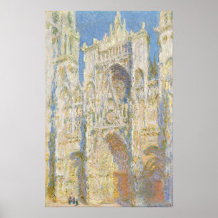 Monet - Kathedrale von Rouen Westfassade Sonnenlic Poster