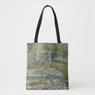 Monet Kunst-Brücke über einem Teich der