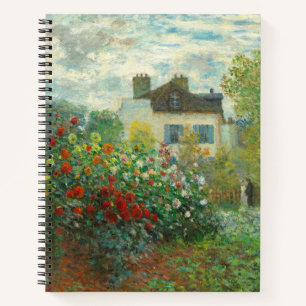 Monet Künstlergarten in Argenteuil Malerei Notizbuch