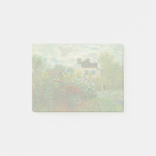 Monet Künstlergarten in Argenteuil Malerei Post-it Klebezettel