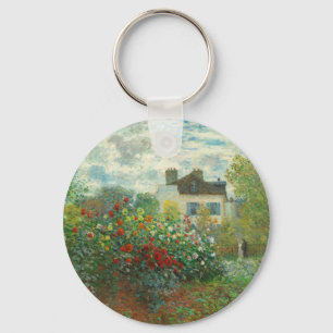 Monet Künstlergarten in Argenteuil Malerei Schlüsselanhänger
