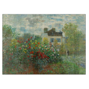 Monet Künstlergarten in Argenteuil Malerei Schneidebrett