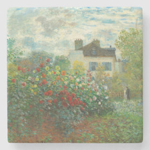 Monet Künstlergarten in Argenteuil Malerei Steinuntersetzer