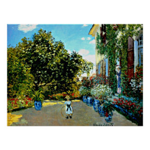 Monet - Künstlerhaus in Argenteuil Poster