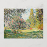 Monet - Landschaft, Parc Monceau, Postkarte<br><div class="desc">Claude Monets berühmtes Gemälde,  Landschaft,  Der Parc Monceau.</div>