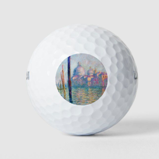 Monet Le Grand Canal Impressionist People berühmt Golfball (Vorderseite)