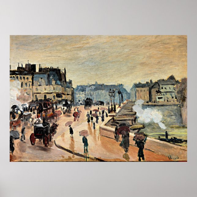 Monet - Le Pont Neuf, Poster (Vorne)