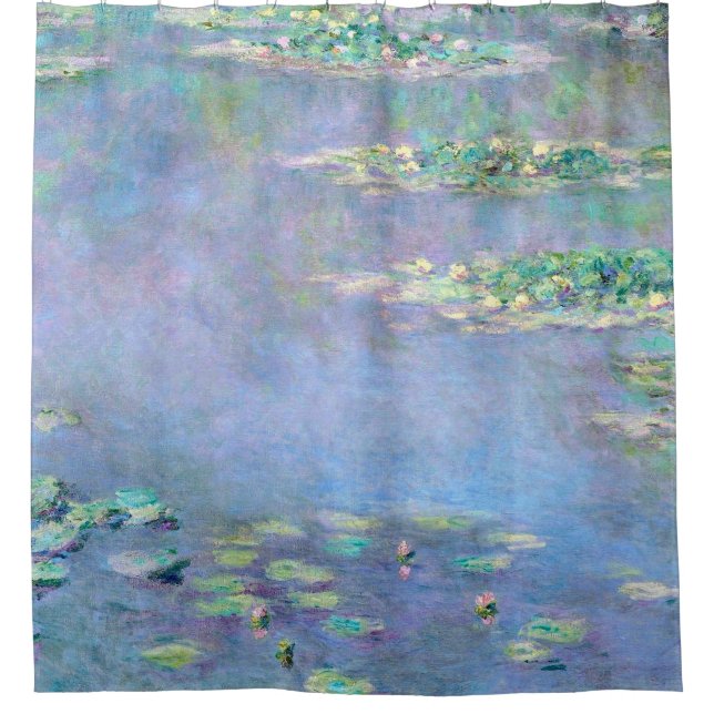 Monet Les Nympheas Wasser-Lilien-schöne Kunst Duschvorhang (Vorderseite)