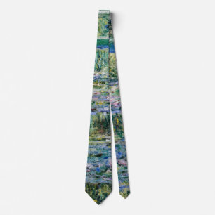 Monet Lila Seerosen Kunstgalerie Hochzeit Krawatte