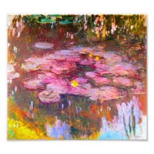Monet Lila Water Lilie Printing Fotodruck
