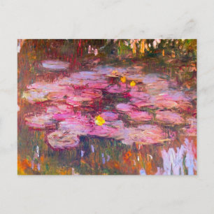 Monet Lila Water Lilis Postkarte