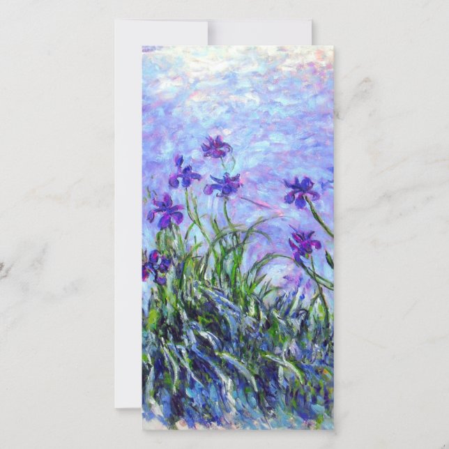 Monet Lilac Irises Card (Vorderseite)