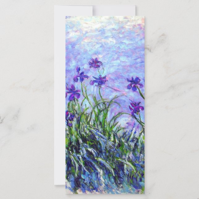 Monet Lilac Irises Card (Vorderseite)