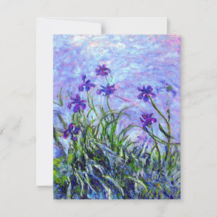 Monet Lilac Irises Einladung