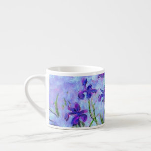 Monet Lilac Irises Espressotasse