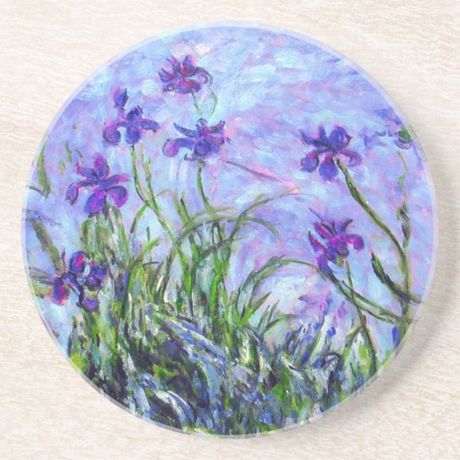 Monet Lilac Irises Getränkeuntersetzer (Vorne)